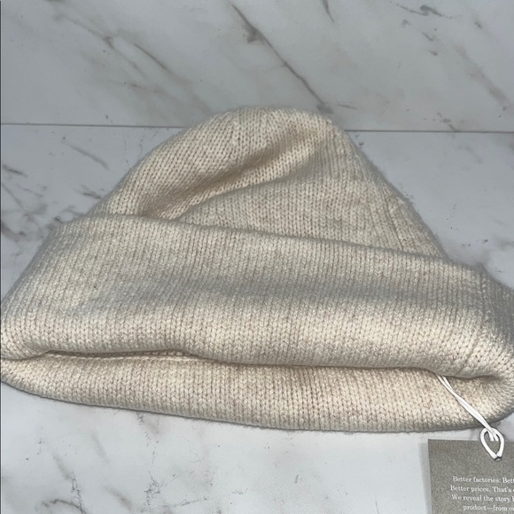 NEW Everlane the felted merino beanie heathered oat - Picture 3 of 3